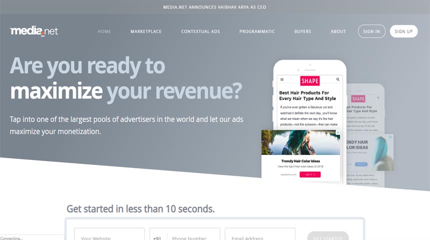 Media.net Best Google Adsense Alternatives for Bloggers